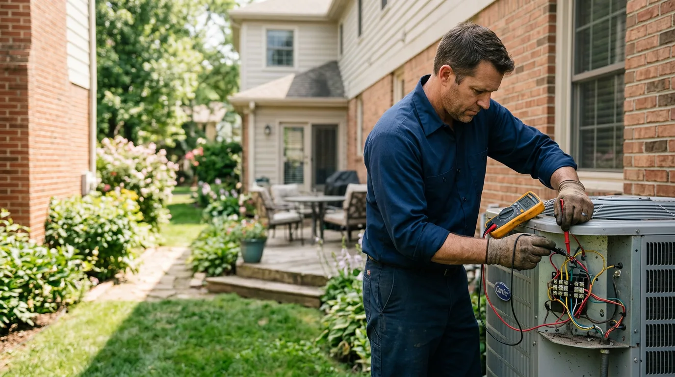 HVAC technician working near Clarkston, UT